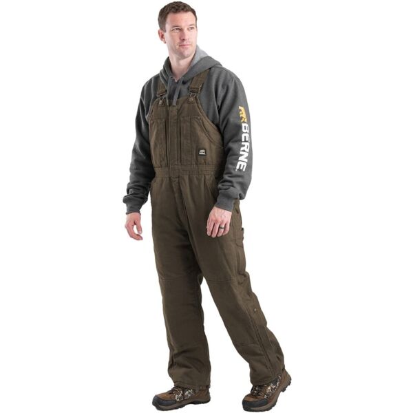 Men's Heartland Insulated Washed Duck Bib Overall Thumbnail