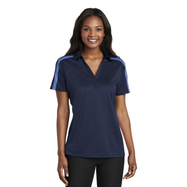 Women's Silk Touch Performance Colorblock Stripe Polo Thumbnail
