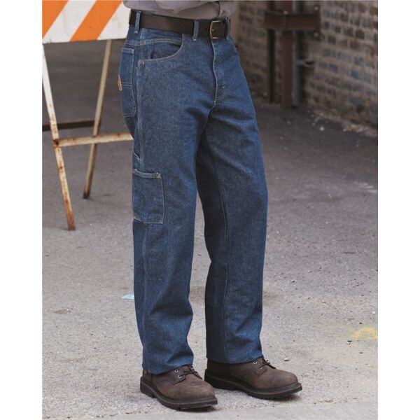 Men's Flame Resistant Pre-Washed Denim Dungaree Thumbnail