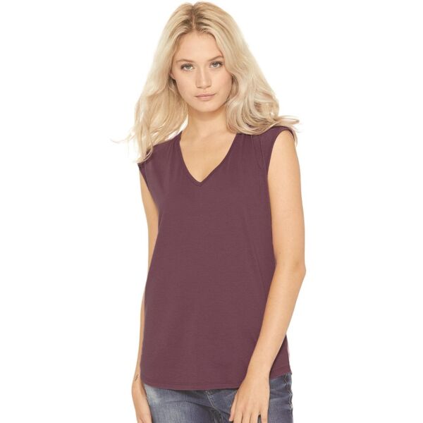 Women's Festival Sleeveless Deep V-Neck T-Shirt Thumbnail