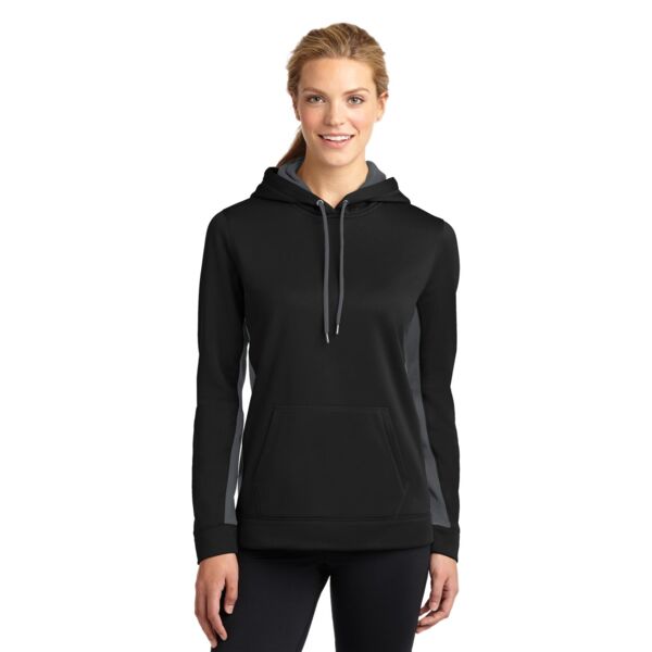 Women's Sport Wick ® Fleece Colorblock Hooded Pullover Thumbnail